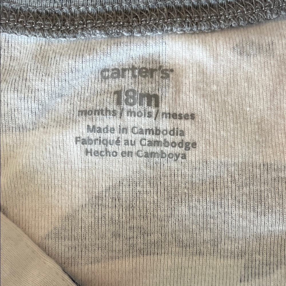 Carter's Blue Whale Print Bodysuit EUC - Picture 2 of 4